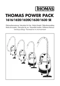 Notice THOMAS POWER PACK 1620C Stofzuiger
