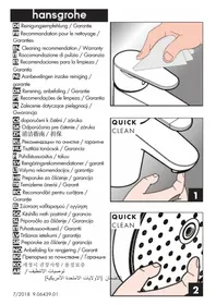 Notice Hansgrohe CROMETTA 100 Pomme de douche