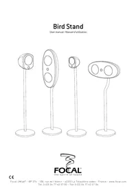 Notice FOCAL PIED BIRD Système hifi