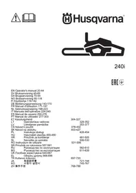 Notice HUSQVARNA 240I Sag