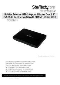 Notice StarTech.com S2510BPU33 Disque dur externe