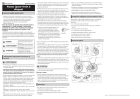 Notice SHIMANO WHRS770TLR12 Machine à laver