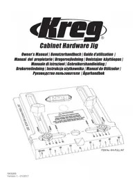 Notice Kreg CABINET HARDWARE JIG Boremaskine