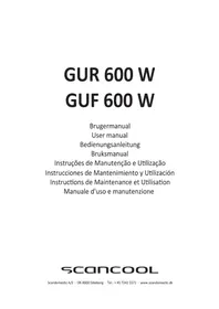 Notice Scancool GUR600W Kylskåp