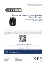 Notice Monzana DBHF002 Friggitrice