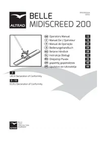 Notice ALTRAD BELLE MIDI SCREED 200 Niveleuse vibrante