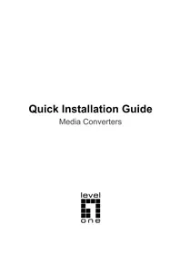 Notice LEVELONE GVT2003 Convertisseur audio/vidéo