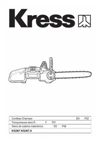 Notice KRESS KG367 Scie