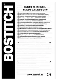 Notice Bostitch RC10SQE Compresseur