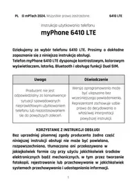 Notice myPhone 6410 LTE Telefon