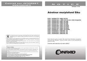 Notice Siku ML 150 Ventilateur