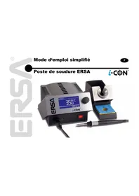 Notice Ersa ICON 1 Machine de soudure
