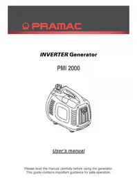 Notice PRAMAC PMI 2000 Générateur
