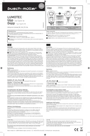 Notice Busch + Müller DOPP Éclairage