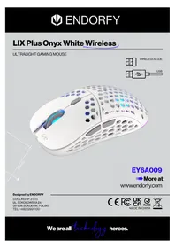Notice ENDORFY LIX PLUS WIRELESS ONYX WHITE Souris