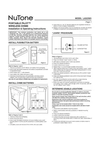 Notice NuTone LA553WH Sonnette de portes