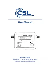 Notice CSL 300653 Détecteur de signal satellite