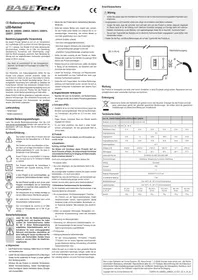 Notice BASETECH LD126 Transformateur électrique