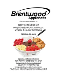 Brentwood TS604W - Appareil à fondue, raclette et wok