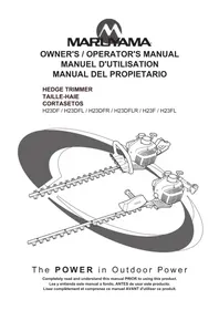 Notice Maruyama H23F Taille-haies