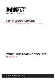 Notice MSW SPS19 Outil mécanique