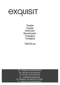 Notice Exquisit TA6103 SWI Tostadora