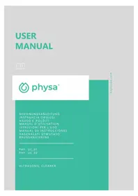 Notice Physa PHYUC_02 Nettoyeur à ultrasons