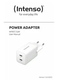 Notice INTENSO W40CC GAN Kabel für Computer und Peripheriegeräte