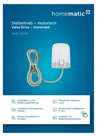 Notice Homematic IP HMIPVDMOT Actionneur motorisé