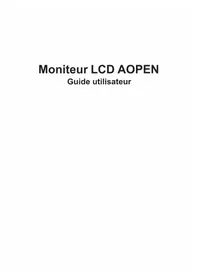 Notice AOPEN 27ML1U Moniteur
