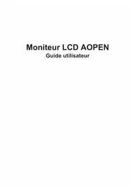 Notice AOPEN 27SB2 E Moniteur
