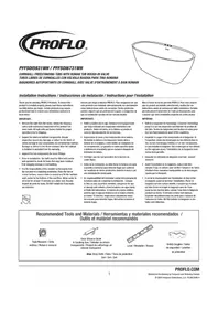 Notice ProFlo PFFSOI6731WH Baignoire
