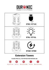 Notice Duronic ET8L Multiprise électrique