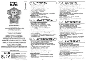 Notice Bright Starts HUNGRY MONKEY Jouets