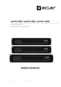 Notice Ecler ELPA2650 Recepteur