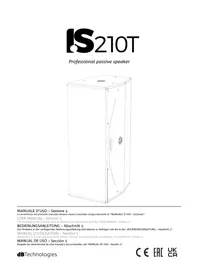 Notice DB Technologies IS210T Vocero