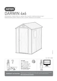 Notice KETER DARWIN 4X6 Abris de jardin