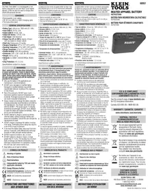 Notice Klein Tools 60955 Batterie rechargeable