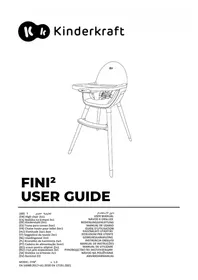 Notice Kinderkraft FINI² Detská jedálenská stolička