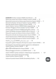 Notice Xiaomi OUTDOOR CAMERA CW300 Caméra de surveillance