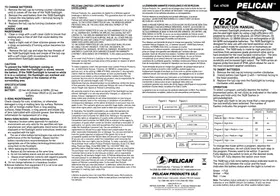 Notice Pelican 7620 Lampe de poche