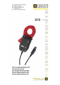 Notice CHAUVIN ARNOUX G72 Pince ampèremétrique