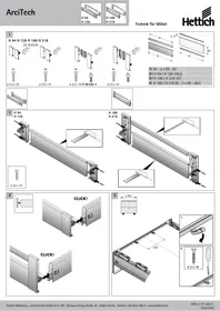 Notice Hettich ARCITECH 9122804 Meuble de rangement