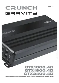 Notice Crunch GRAVITY GTX1600.4D Recepteur