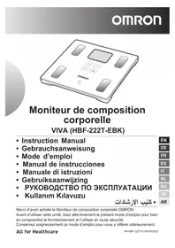 Notice OMRON VIVA HBF222TEBK Balance