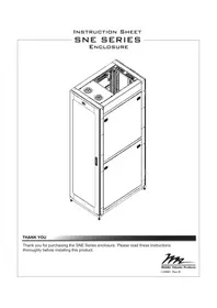 Notice Middle Atlantic SNE30F4548 Armoire électrique