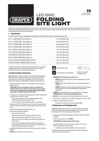 Notice Draper 03181 Lampe