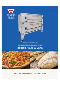 Notice Bakers Pride Y600 Four à pizza