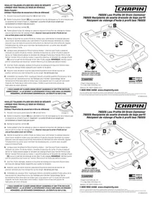 Notice Chapin 78005 Récipient de vidange d'huile