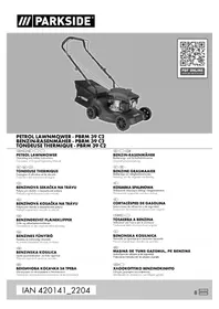 Notice PARKSIDE PBRM 39 C2 Sekačka na trávu